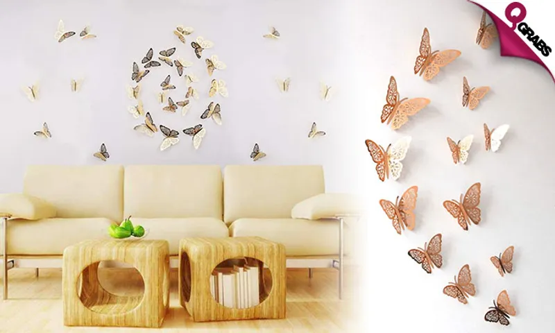 4D Butterfly Decoration Stickers!